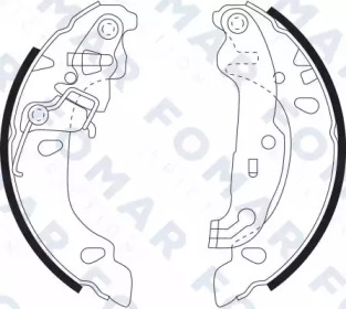 Комлект тормозных накладок FOMAR Friction FO 9097